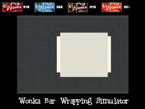 Wonka Bar Wrapping Simulator