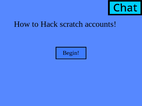 How to hack scratch accounts! [Will be patched soon!] 