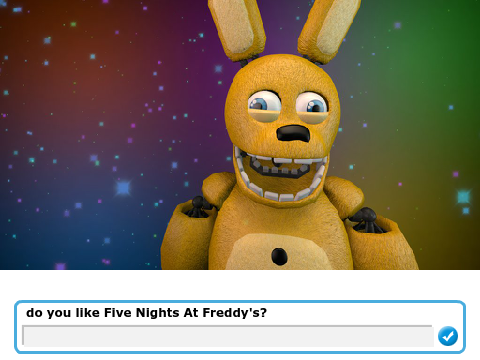 talk about fnaf with spring-bonnie
