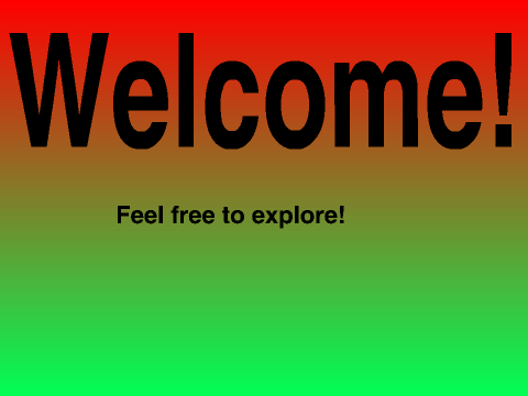 Welcome!