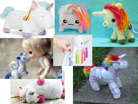 Unicorn Collage 7~Unicorn Plushies