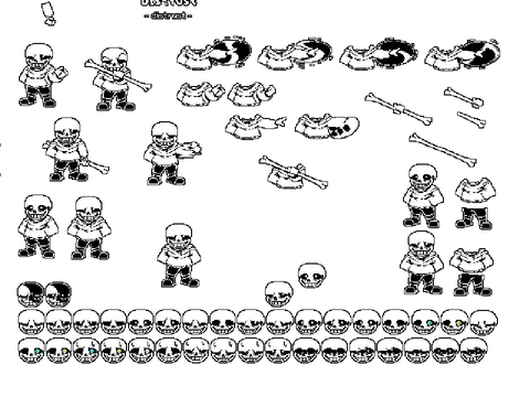 does anyone have a Underswap or distrust sans sprite?????????????? remix