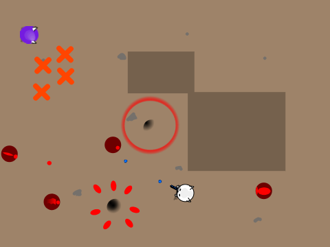 Gerbil Fighting Red Enimies Game