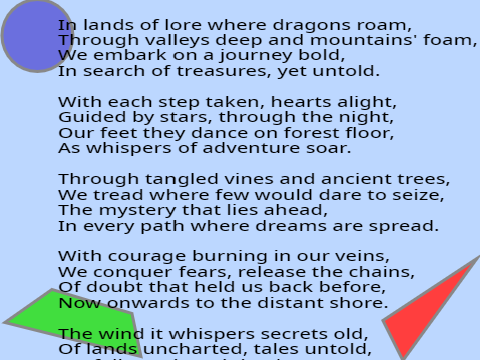 Poem entry