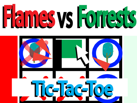 Flame vs Forrest: Tic Tac Toe 2 Player