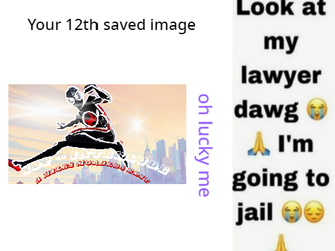 Your 12th saved image is ur lawyer