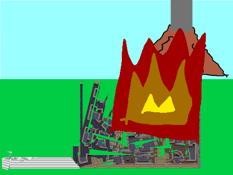 Vesuvius erupts