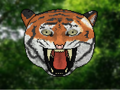Pixel Art Tiger - JK102 - VvB Round 1