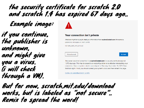Scratch 1.4 isnt safe anymore?! - Remix to spread the word!
