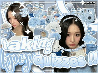  ⏩ taking kpop quizzes ! ❄️