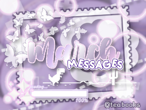 ୧ ‧₊˚ march◞ messages ⋅ ☆