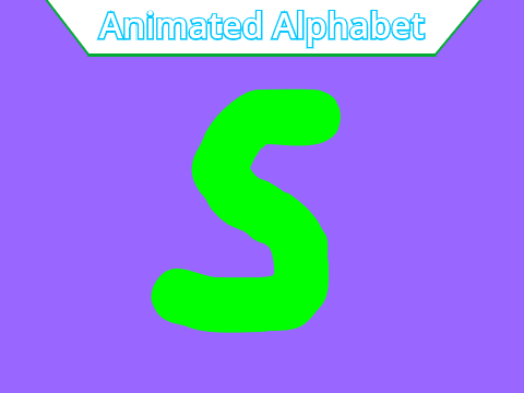 Animated Alphabet in Color S