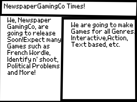 An announcement