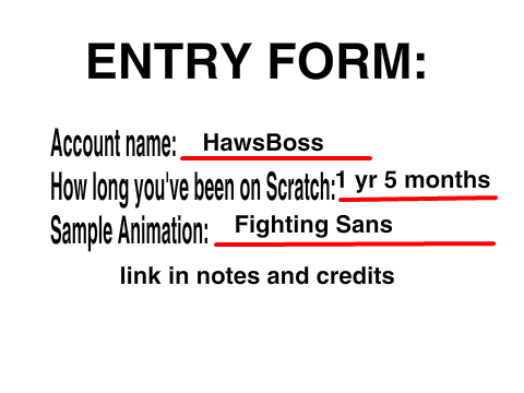 Scratch Animation Tournament 900 *ENTRY