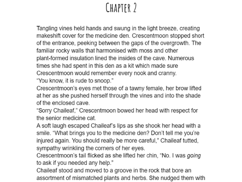 THE MOON WARRIOR- Chapter two