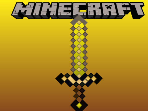Gold Sword Trace - Minecraft (REUPLOAD)