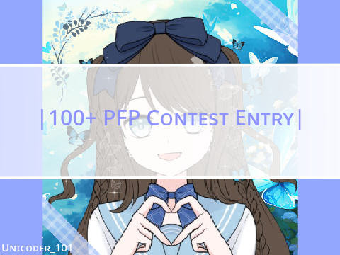 ||100+ PFP Contest Entry||
