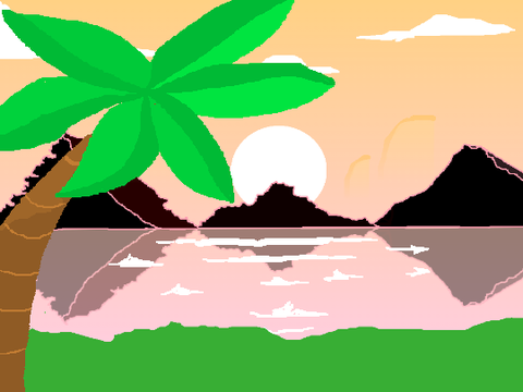 pixel art - SUnset