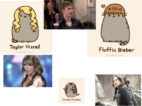 Celebs reactions to pusheen 2