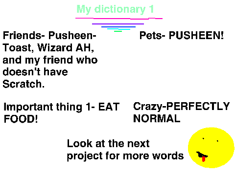 Whitecookie's Dictionary Of Some Words