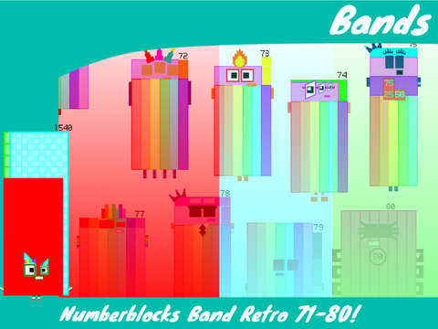 Harry1540: Numberblocks Band Retro 71-80 (Each Sound)