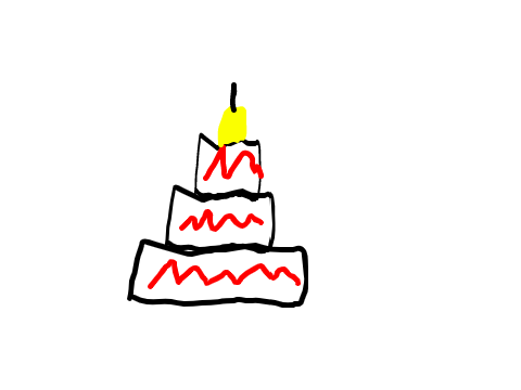 tort narrysowany