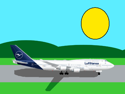 Boeing 747 flight simulator