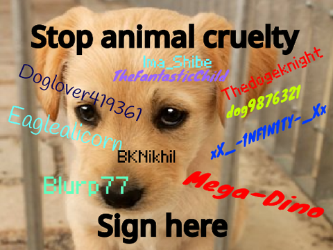 Sign to stop animal cruelty  remix remix