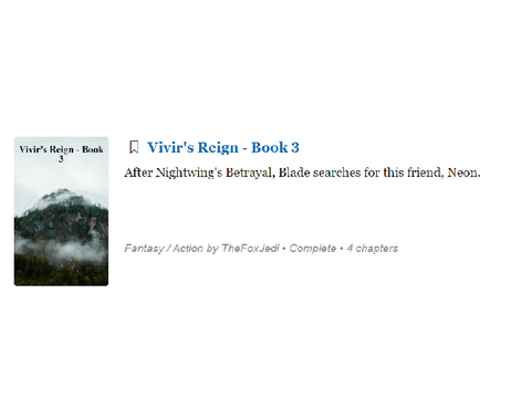 Book 3 of Vivir's Reign just released! 