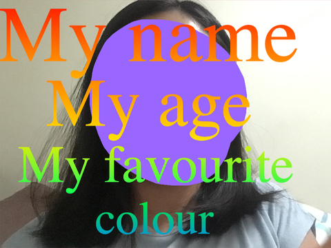 My name, my age, my favourite colour... 2024
