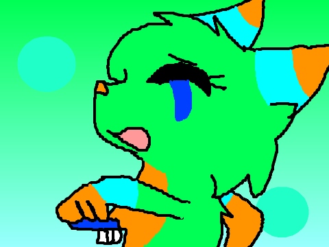 Don't Forget To Brush Meme-Neon