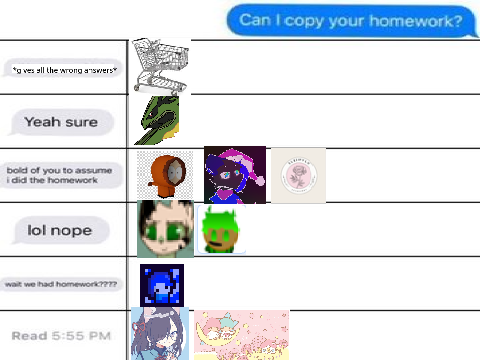 Add yourself: Homework meme remix remix remix remix
