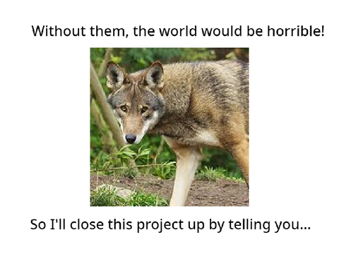 Save the Wolf NOW! remix remix remix remix remix remix remix