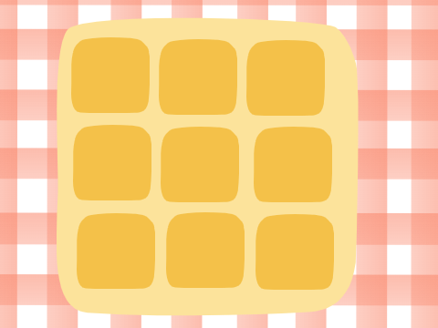 Waffle Tic Tac Toe 