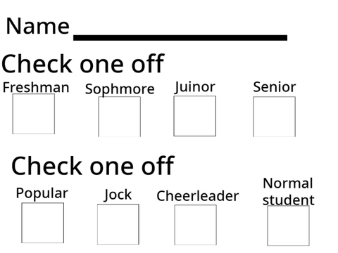 Form for Sunny high school