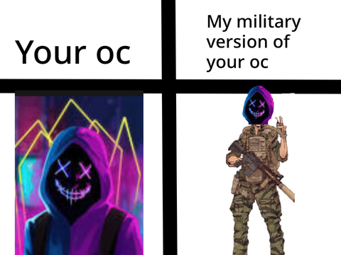  Remix this and i will turn your oc into a military guy remix remix