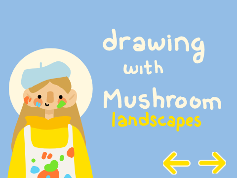 Drawing With Mushroom - landscapes