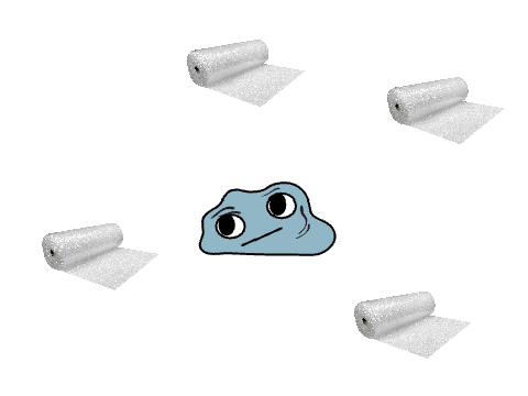 Bubble Wrapped Pet Rock