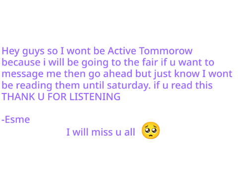 Won't be active