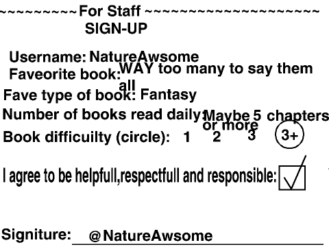Reading Is Fun club sign-up remix
