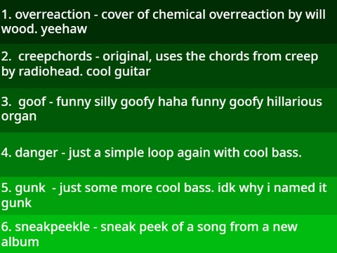 music dump #2