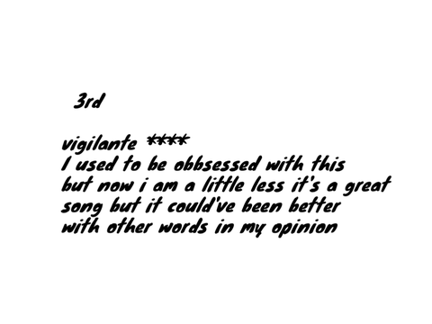 rating some midnight taylor swift songs
