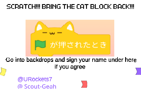 BRING BACK THE CAT BLOCK