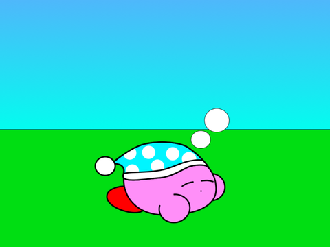 スリープカービィ描いてみた