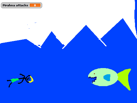 Pirahna attack