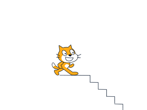 [LOUD] scratch cat falls down the stairs BUT I MADE IT