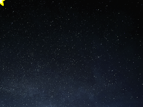 A trail of stars