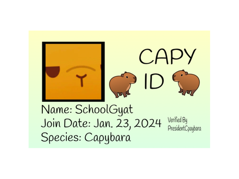OFFICIAL CAPYBARA ID