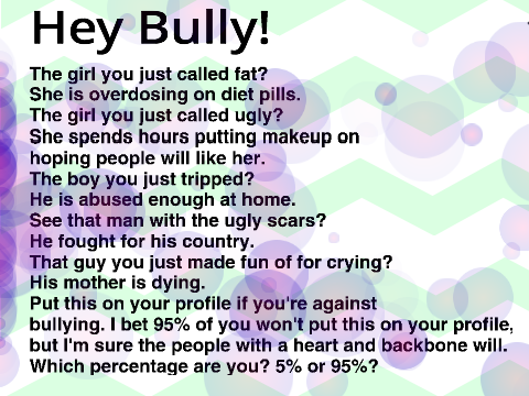 Hey Bully! Look over here! 