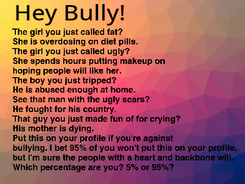 Remix this if you are against bullying!